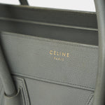 Celine Grey Mini Luggage Handbag