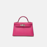 Hermès Mini Kelly 20 Rose Pourpre Epsom PHW