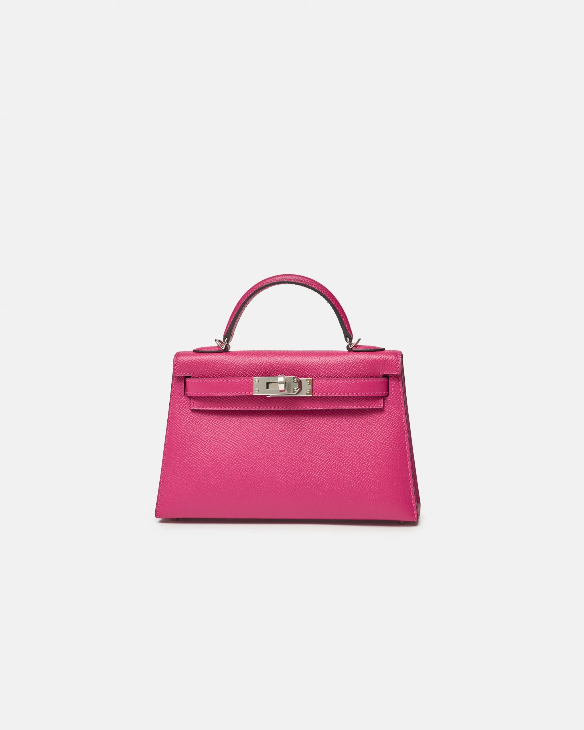 Hermès Mini Kelly 20 Rose Pourpre Epsom PHW