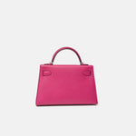 Hermès Mini Kelly 20 Rose Pourpre Epsom PHW
