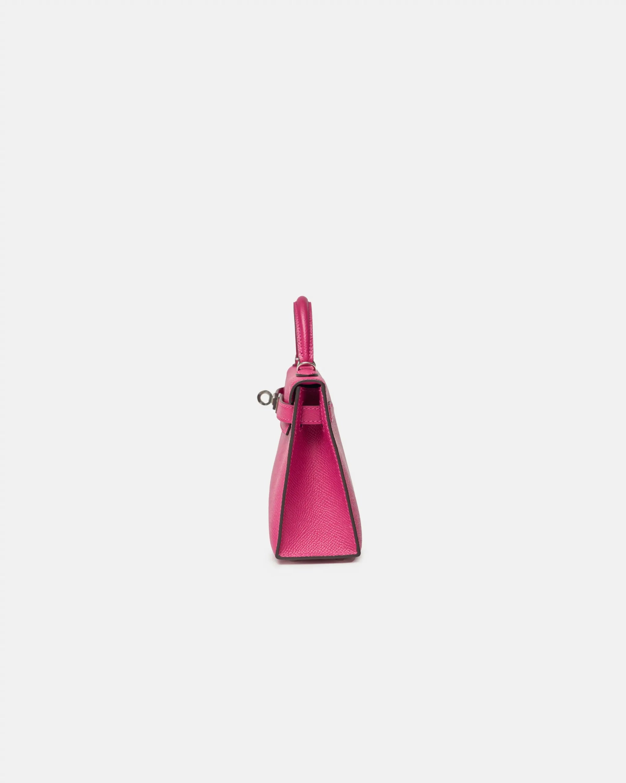 Hermès Mini Kelly 20 Rose Pourpre Epsom PHW