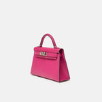 Hermès Mini Kelly 20 Rose Pourpre Epsom PHW
