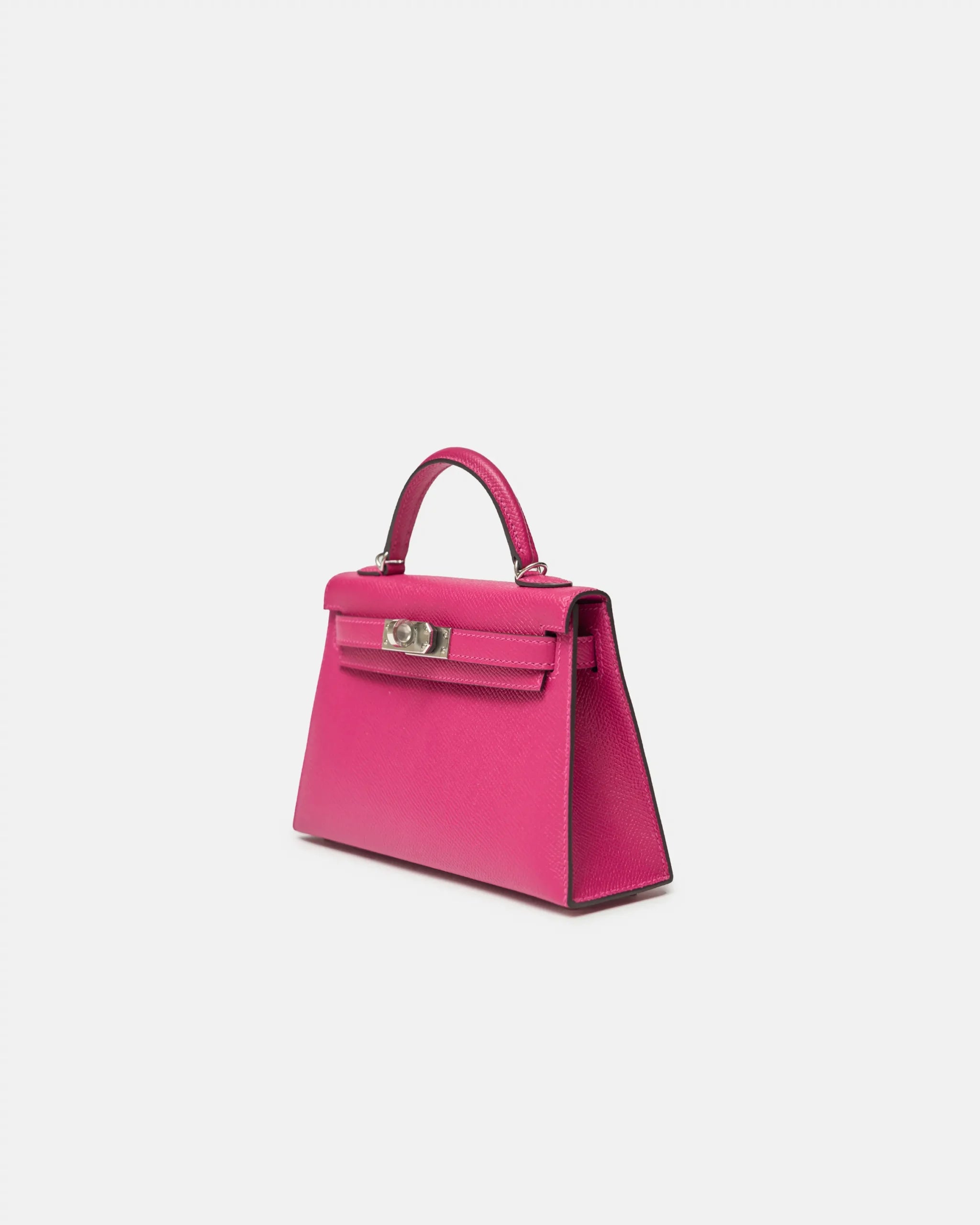 Hermès Mini Kelly 20 Rose Pourpre Epsom PHW
