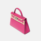 Hermès Mini Kelly 20 Rose Pourpre Epsom PHW