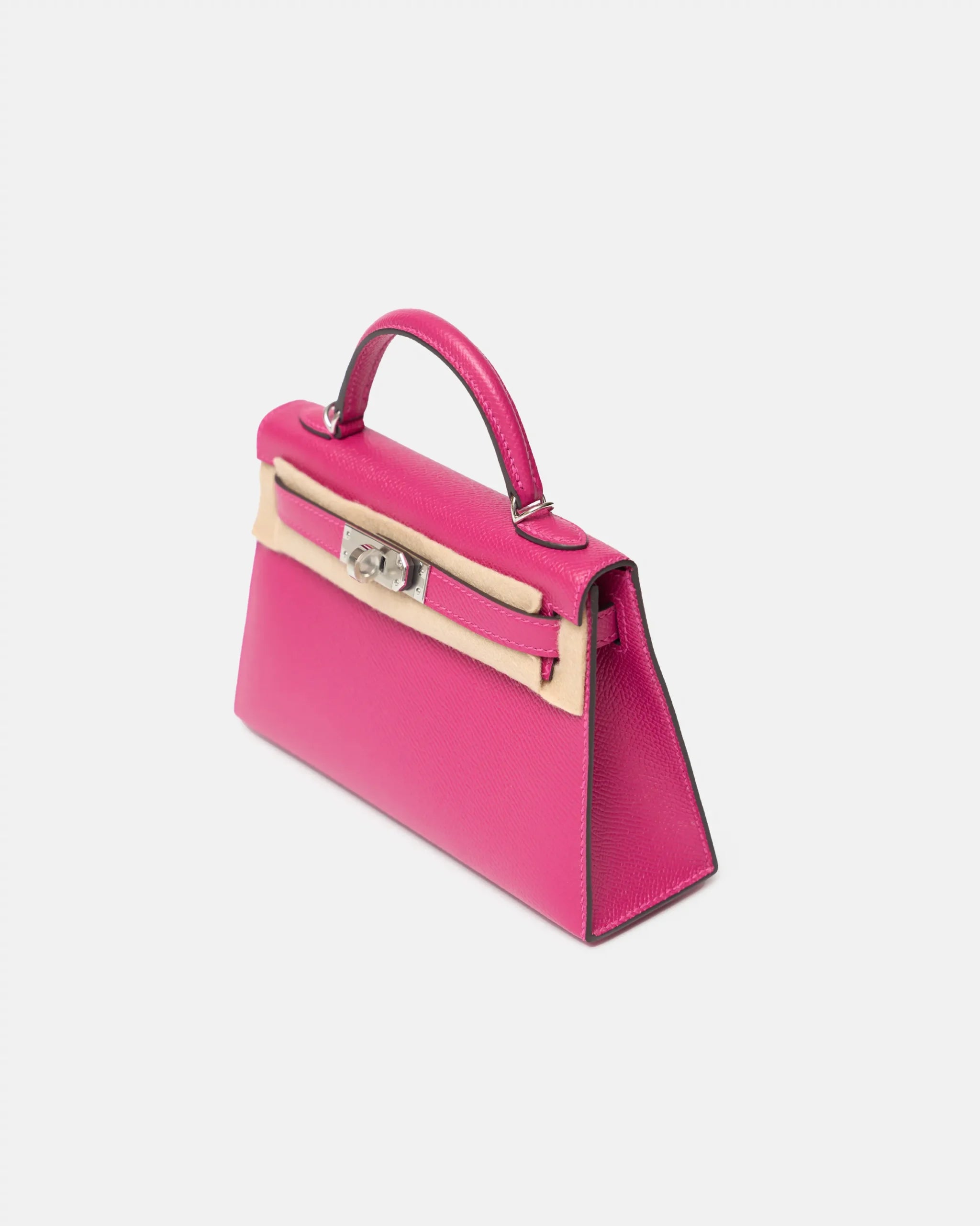 Hermès Mini Kelly 20 Rose Pourpre Epsom PHW