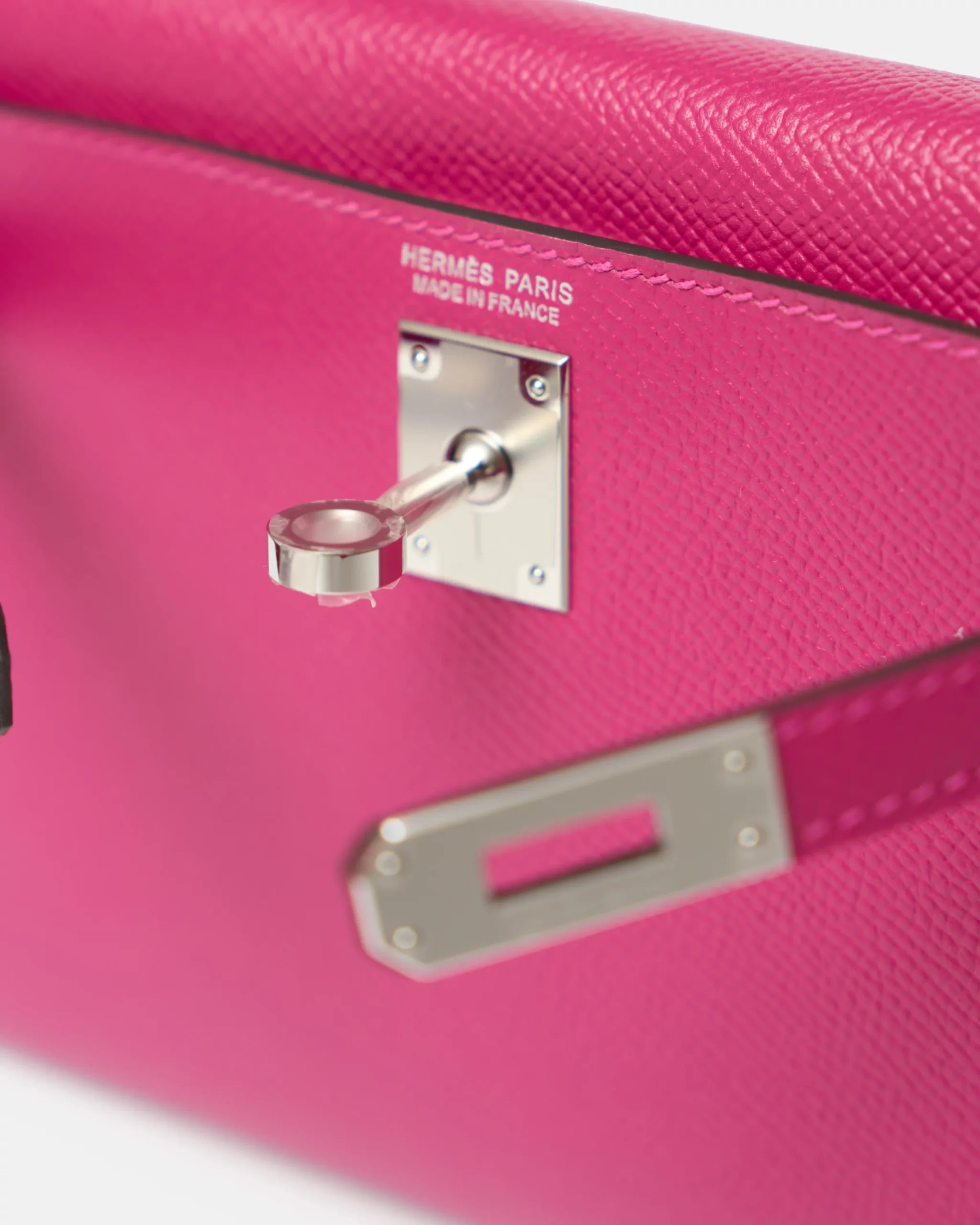 Hermès Mini Kelly 20 Rose Pourpre Epsom PHW