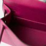 Hermès Mini Kelly 20 Rose Pourpre Epsom PHW