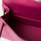 Hermès Mini Kelly 20 Rose Pourpre Epsom PHW