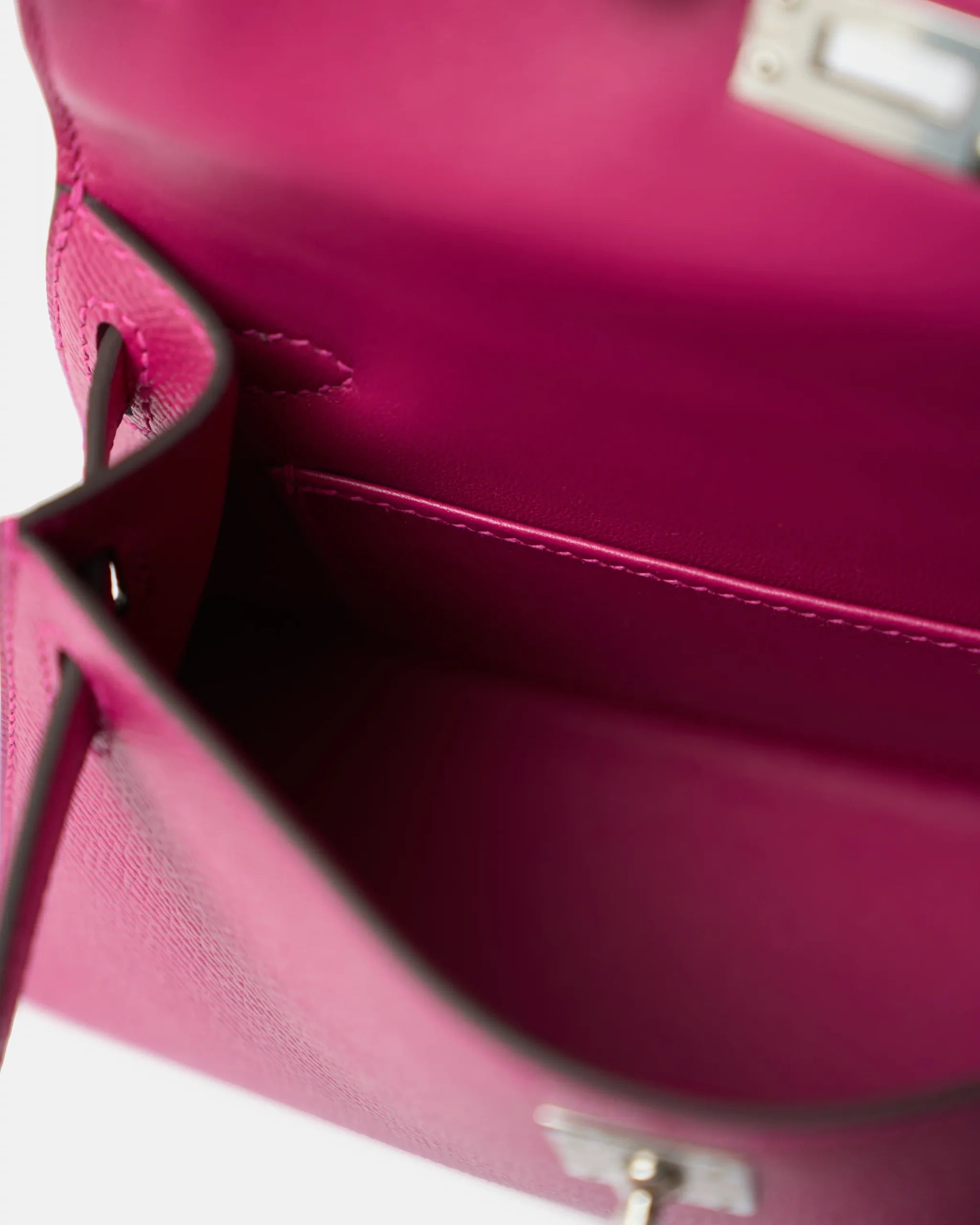 Hermès Mini Kelly 20 Rose Pourpre Epsom PHW