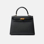 Hermès Kelly 25 Black Epsom GHW