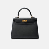 Hermès Kelly 25 Black Epsom GHW