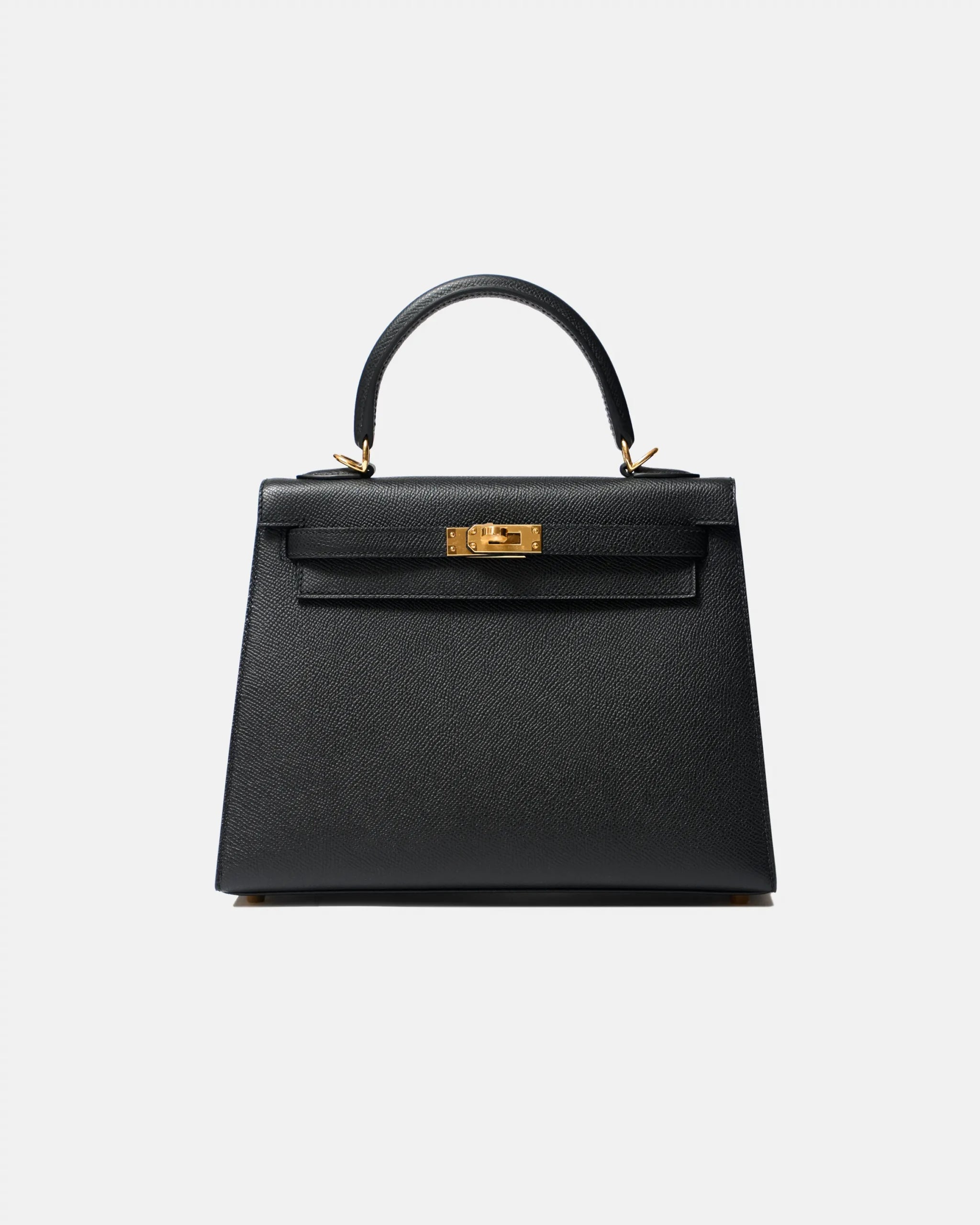 Hermès Kelly 25 Black Epsom GHW