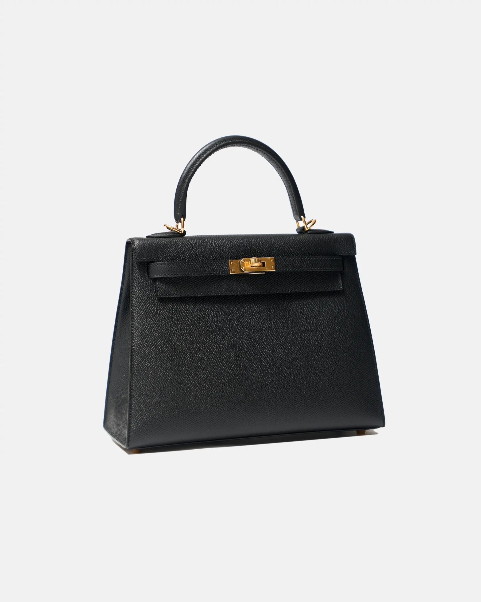 Hermès Kelly 25 Black Epsom GHW