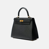 Hermès Kelly 25 Black Epsom GHW