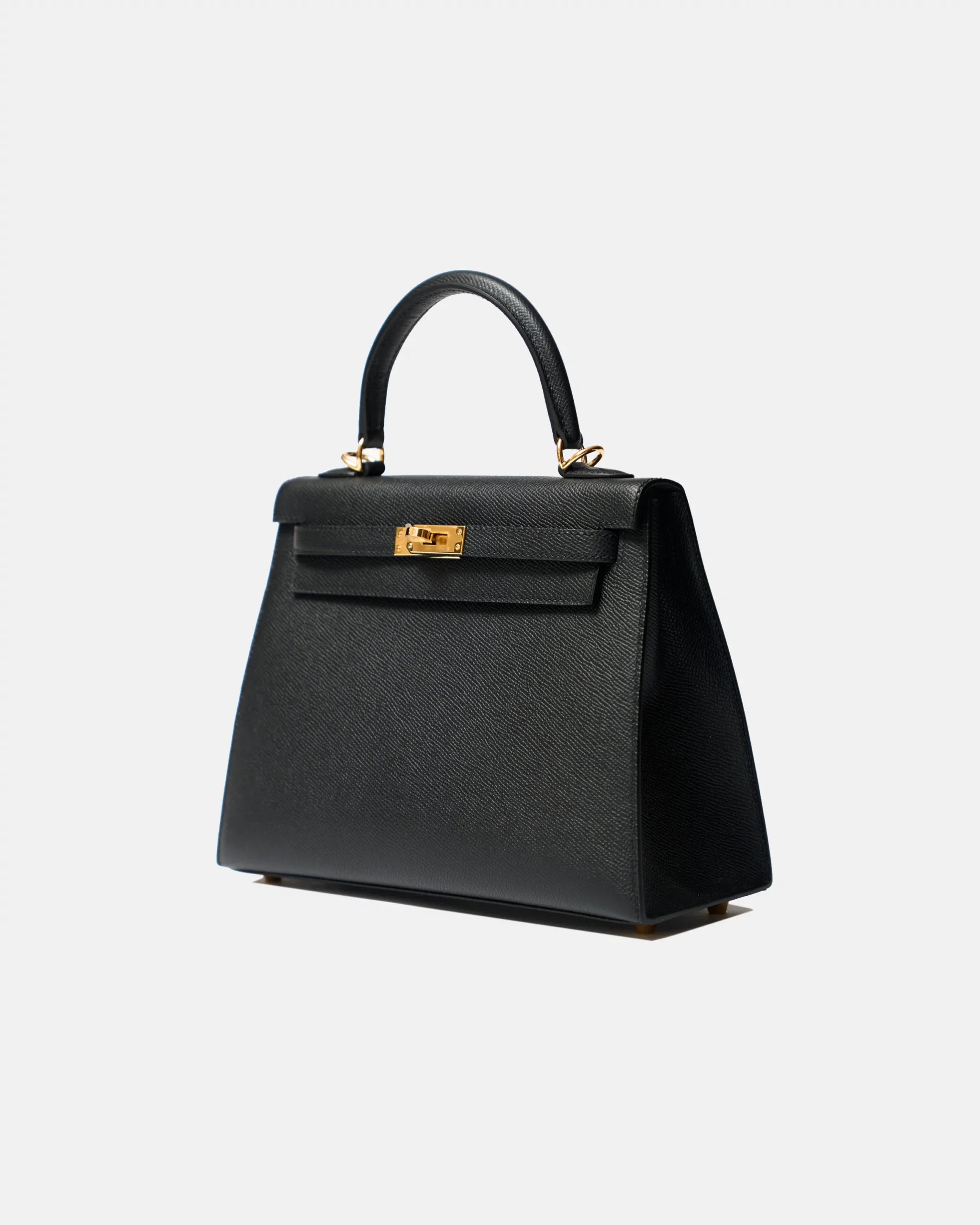 Hermès Kelly 25 Black Epsom GHW