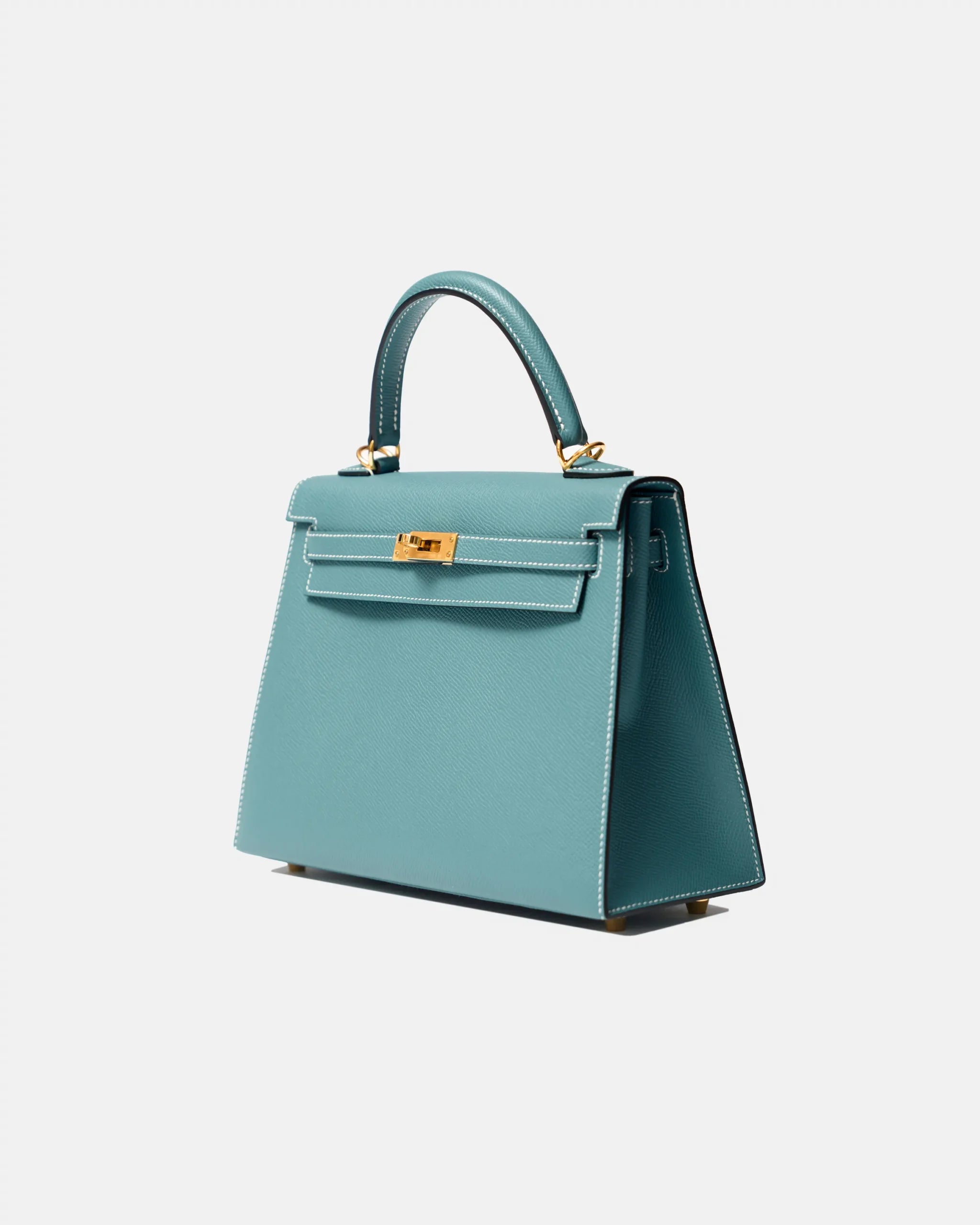 Hermès Kelly 25 Blue Jean Epsom GHW