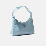 Prada Re-edition 2000 Silver Blue Hobo Bag