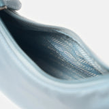 Prada Re-edition 2000 Silver Blue Hobo Bag