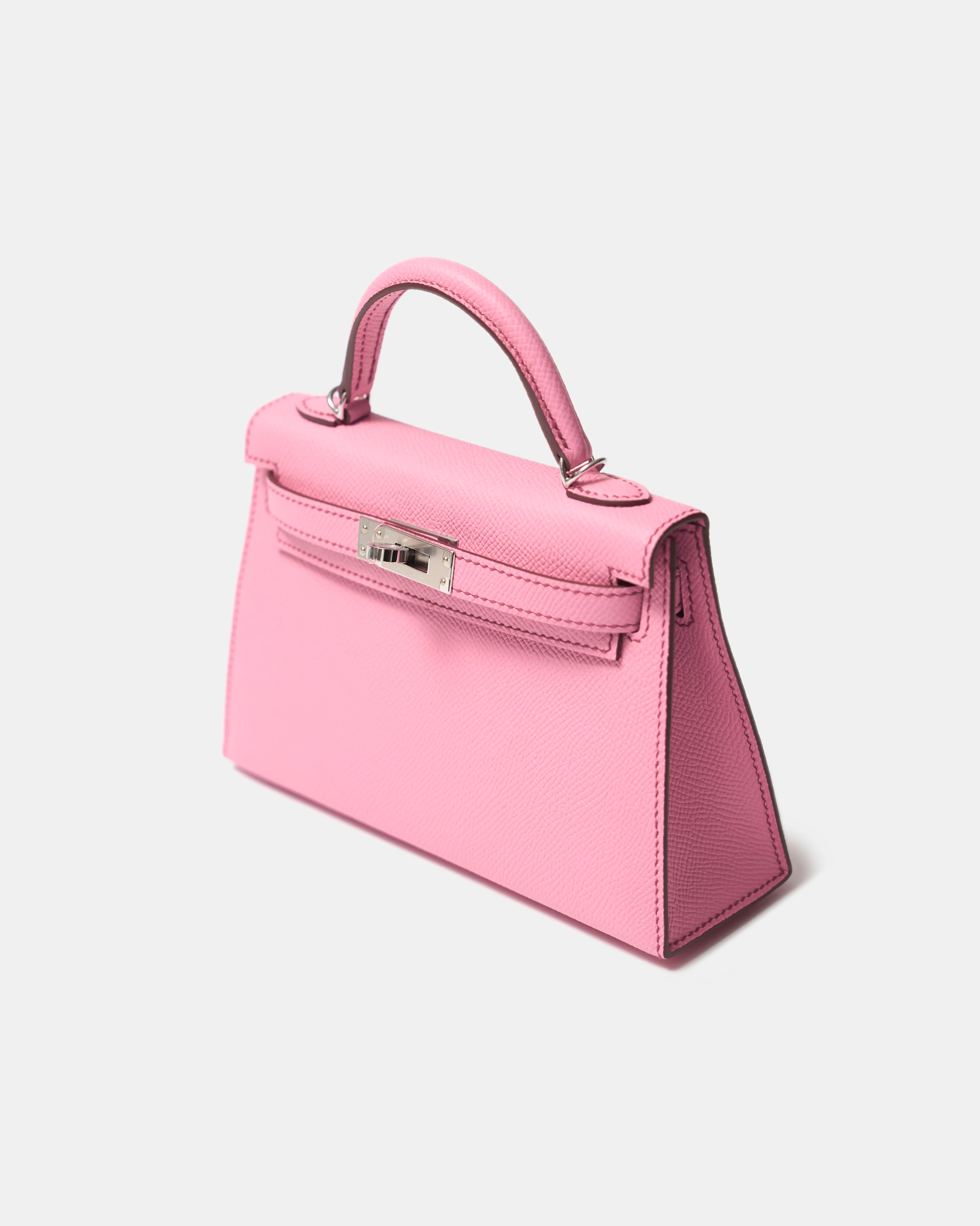 Hermès Mini Kelly 20 Bubblegum Epsom PHW