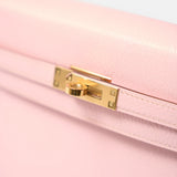Hermès Kelly 25 Rose Sakura Chevre Mysore GHW