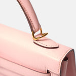 Hermès Kelly 25 Rose Sakura Chevre Mysore GHW