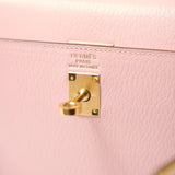 Hermès Kelly 25 Rose Sakura Chevre Mysore GHW