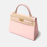 Hermès Kelly 25 Rose Sakura Chevre Mysore GHW