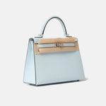 Hermès Kelly 25 Bleu Brume Epsom PHW