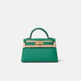 Hermès Mini Kelly 20 Vert Vertigo Epsom GHW