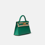 Hermès Mini Kelly 20 Vert Bamboo Epsom GHW