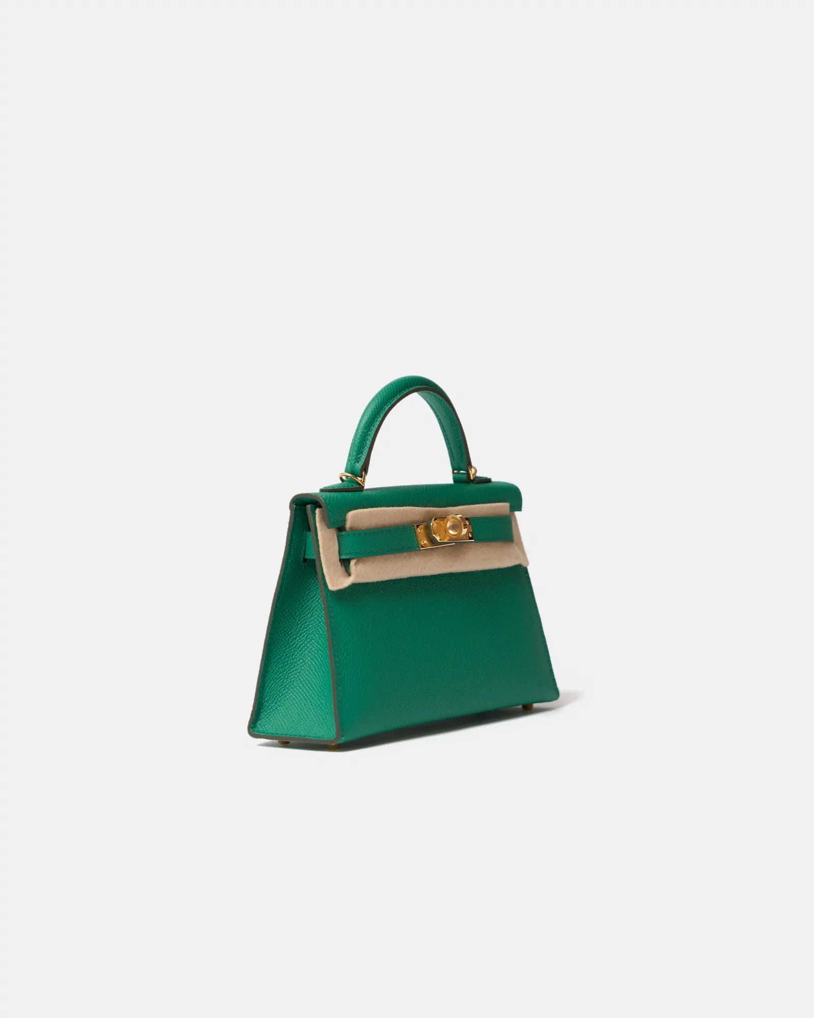 Hermès Mini Kelly 20 Vert Bamboo Epsom GHW