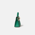 Hermès Mini Kelly 20 Vert Bamboo Epsom GHW