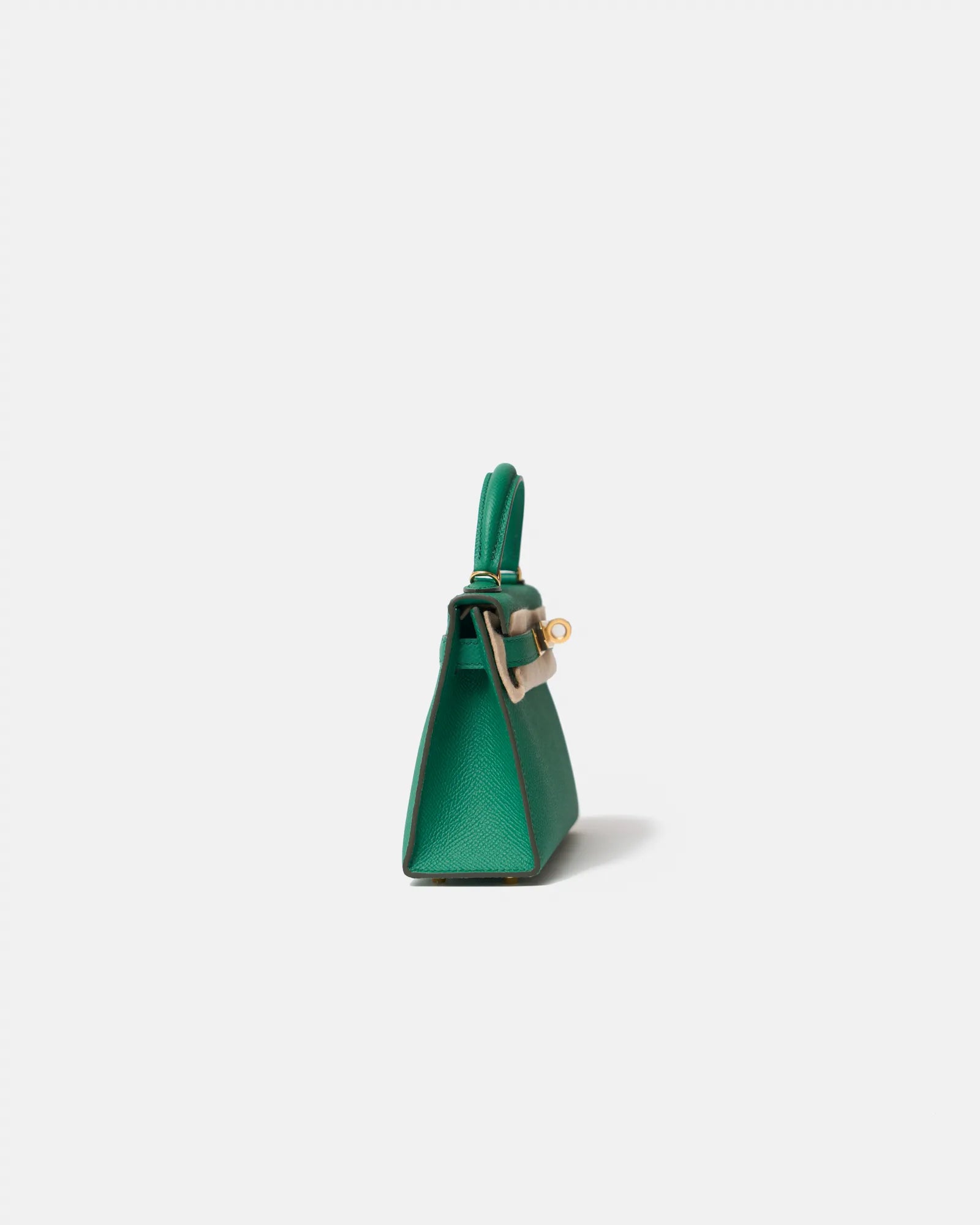 Hermès Mini Kelly 20 Vert Bamboo Epsom GHW