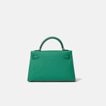 Hermès Mini Kelly 20 Vert Bamboo Epsom GHW