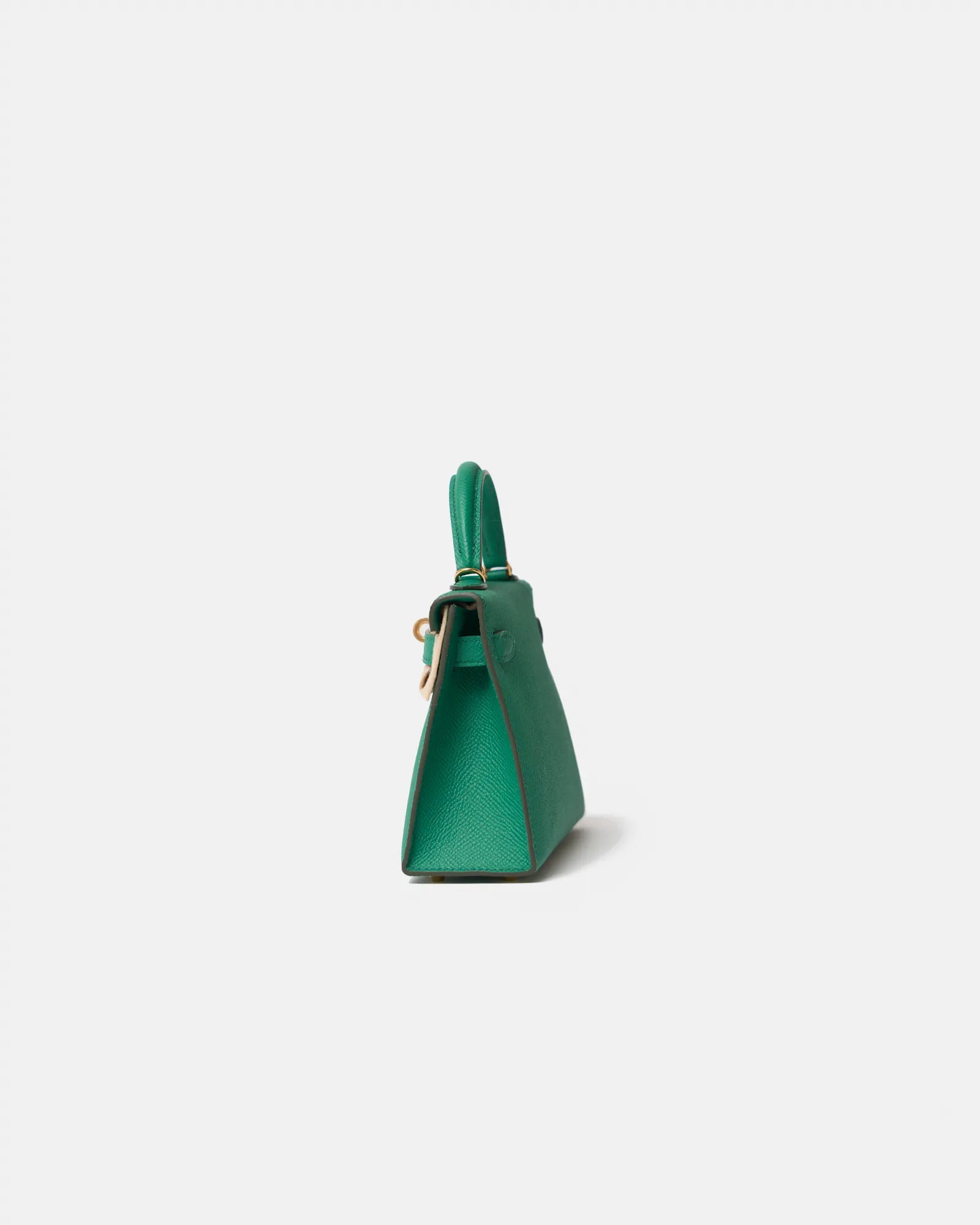 Hermès Mini Kelly 20 Vert Bamboo Epsom GHW