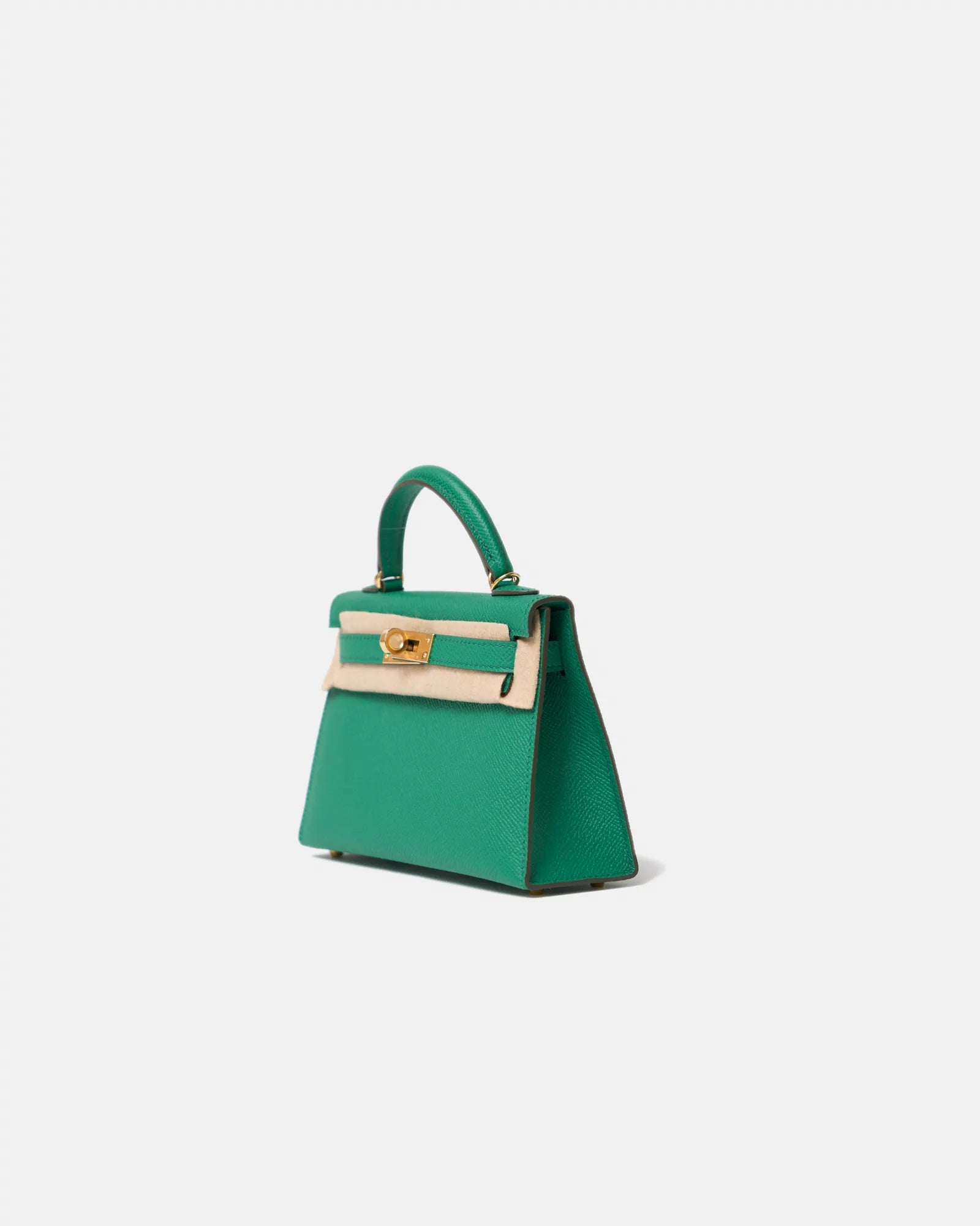 Hermès Mini Kelly 20 Vert Bamboo Epsom GHW