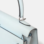 Hermès Kelly 25 Bleu Brume Epsom PHW