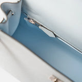 Hermès Kelly 25 Bleu Brume Epsom PHW