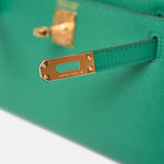 Hermès Mini Kelly 20 Vert Bamboo Epsom GHW