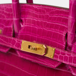 Hermès Birkin 30 Rose Scheherezade Crocodile GHW