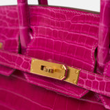 Hermès Birkin 30 Rose Scheherezade Crocodile GHW