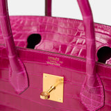 Hermès Birkin 30 Rose Scheherezade Crocodile GHW