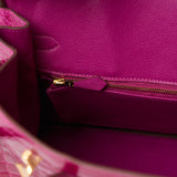 Hermès Birkin 30 Rose Scheherezade Crocodile GHW