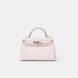Hermès Mini Kelly 20 Mauve Pale Chevre Mysore PHW