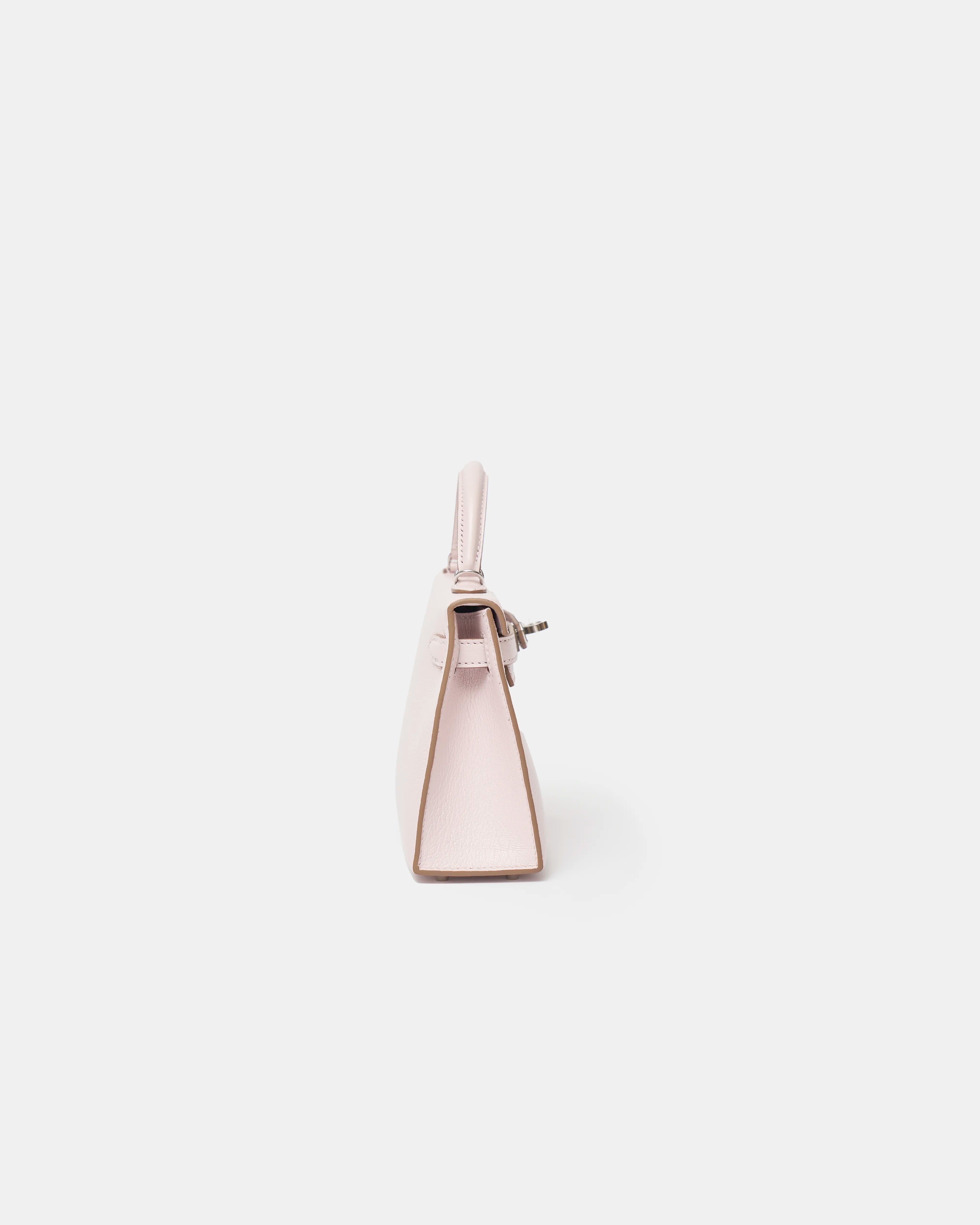 Hermès Mini Kelly 20 Mauve Pale Chevre Mysore PHW