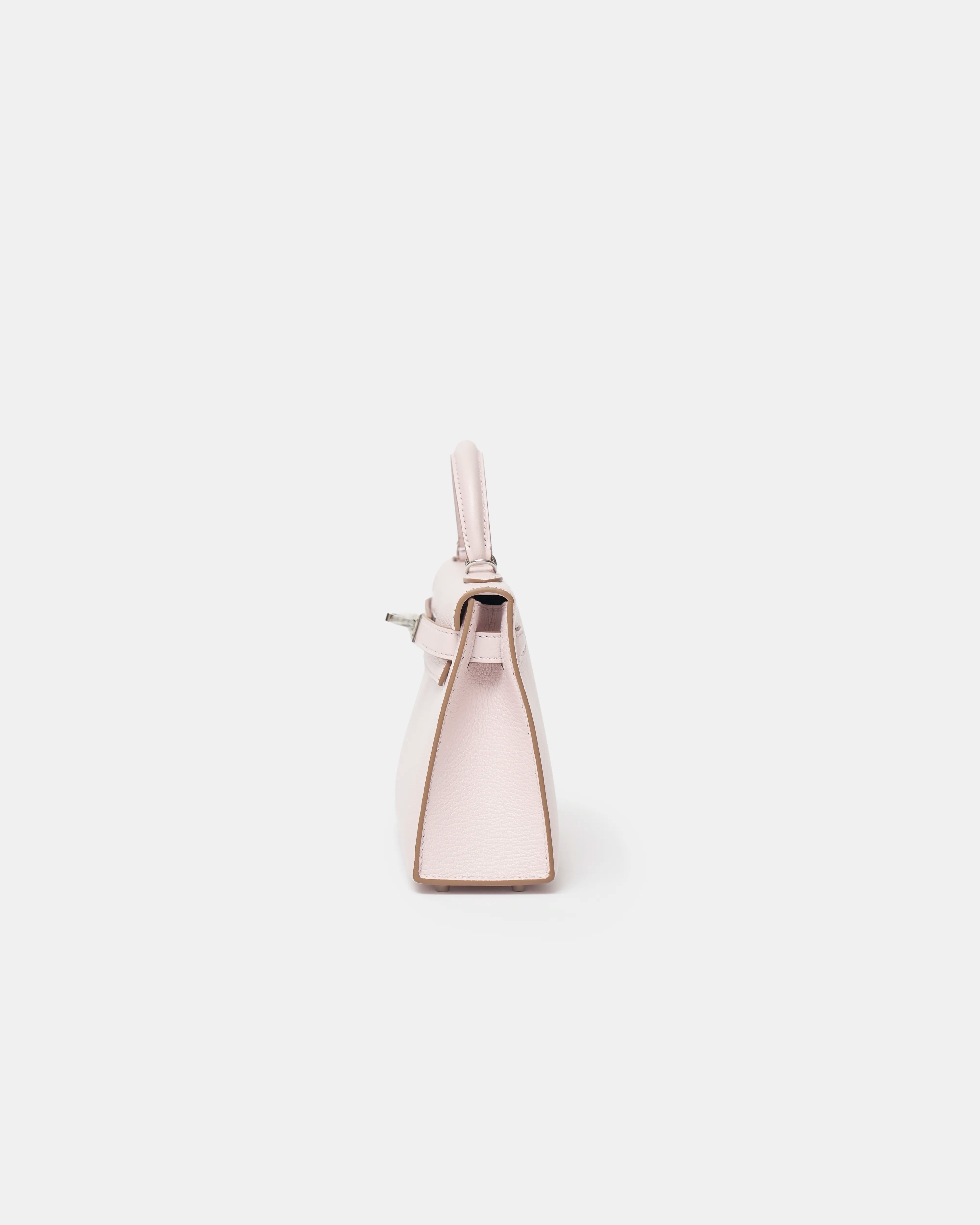 Hermès Mini Kelly 20 Mauve Pale Chevre Mysore PHW