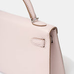 Hermès Mini Kelly 20 Mauve Pale Chevre Mysore PHW