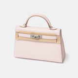 Hermès Mini Kelly 20 Mauve Pale Chevre Mysore PHW