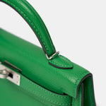 Hermès Mini Kelly 20 Bambou Chèvre Mysore PHW