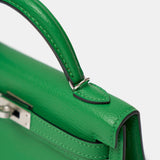 Hermès Mini Kelly 20 Bambou Chèvre Mysore PHW